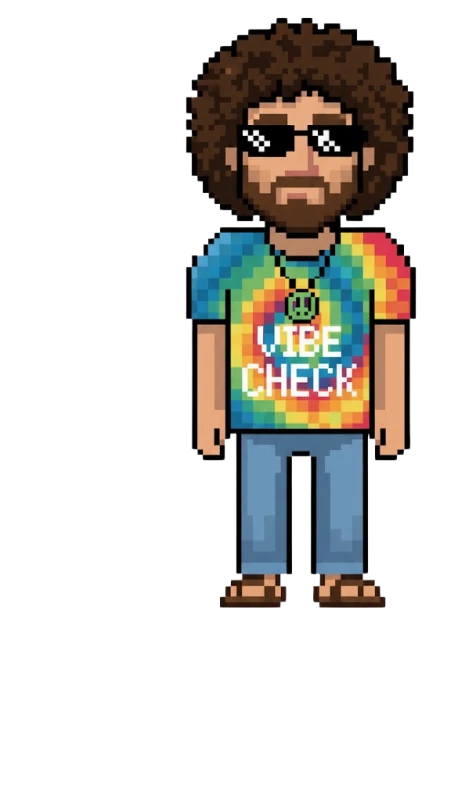 hev mascot — tie-dye shirt